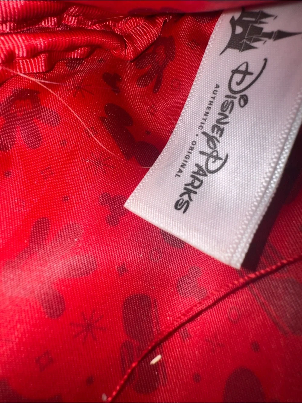Disney Red and Black Mickey Ear Waist Pack with Yellow Buckle